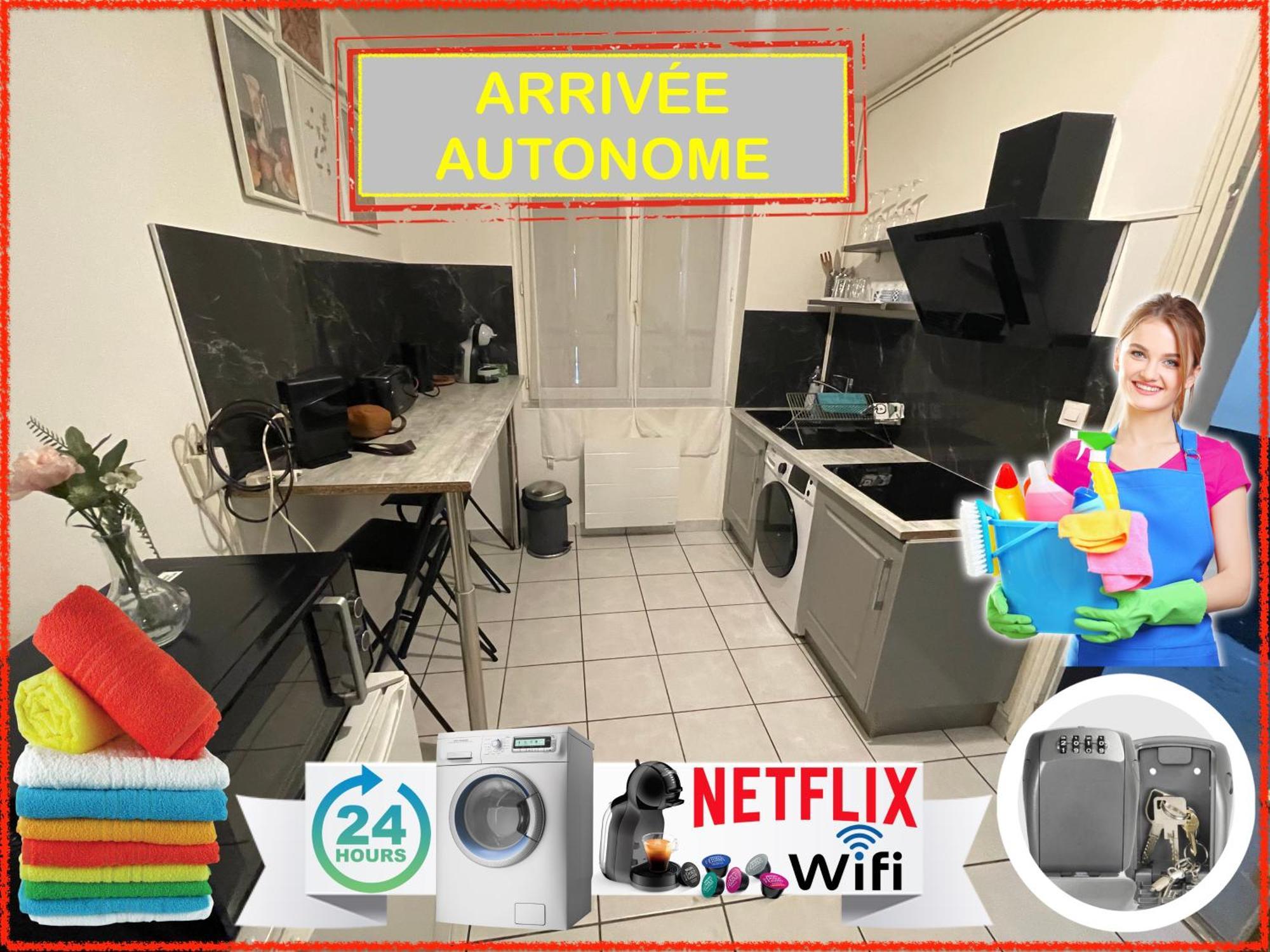 Ferienwohnung 023 Chic & Cosy F1 23M2 Hypercentre Wifi Smart Tv Netflix Saint-Etienne  Exterior foto